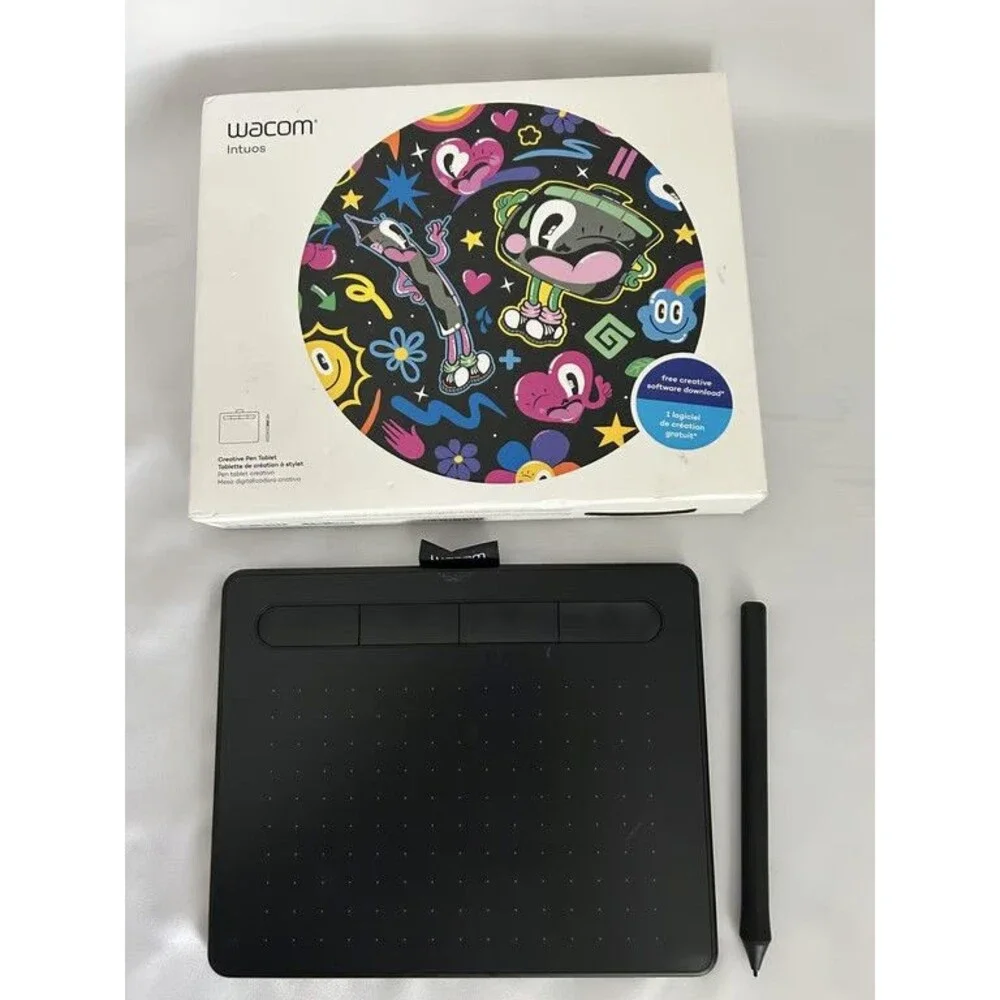 Wacom Intuos CTL-4100 Creative Pen Drawing Tablet Small Black w/ Box Pre-Owned